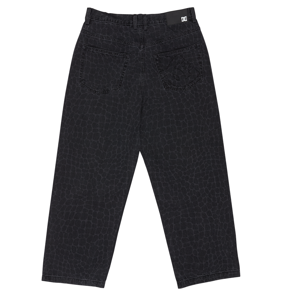 Men's Baggy Denim Snake Print Pants - Image 2
